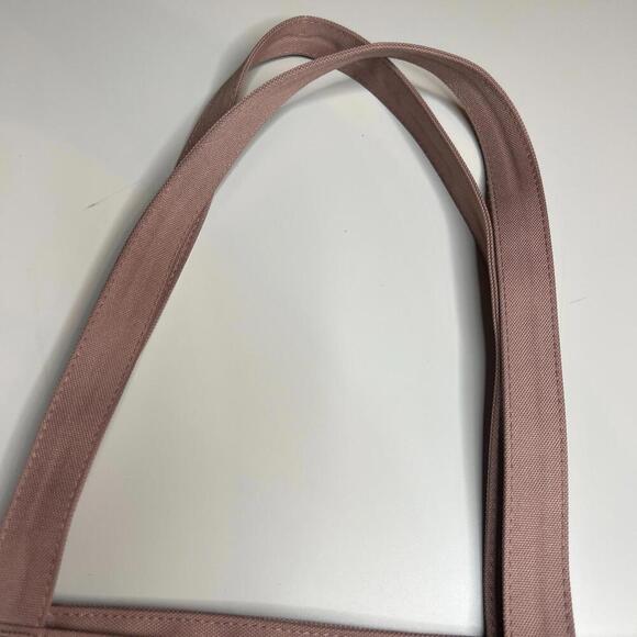 Herschel Supply Co. Tote Bag Pink Rose Canvas Shopper Zip Top Logo Patch - Picture 5 of 10